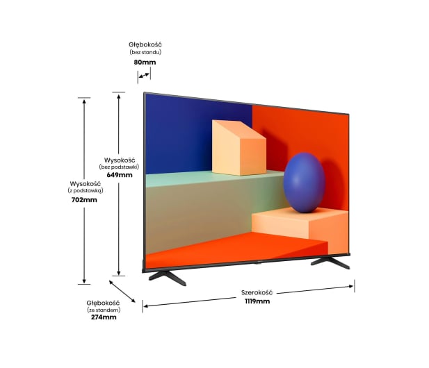 Hisense 50A6K 50" LED 4K VIDAA Dolby Vision - 1226279 - zdjęcie 4